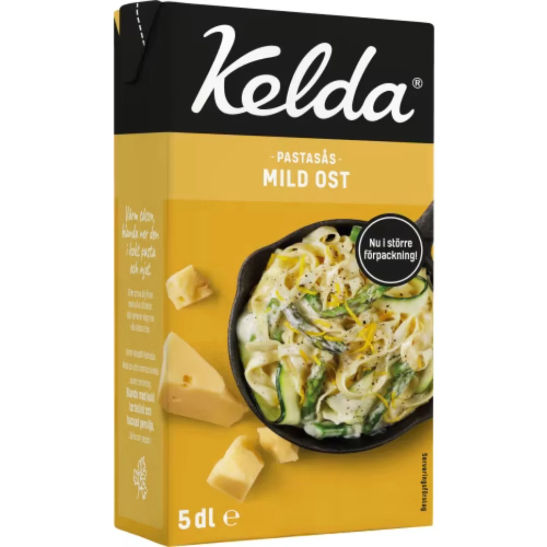 Kelda Mild Ost PastasÄs - Mild Cheese Pasta Sauce 5dl