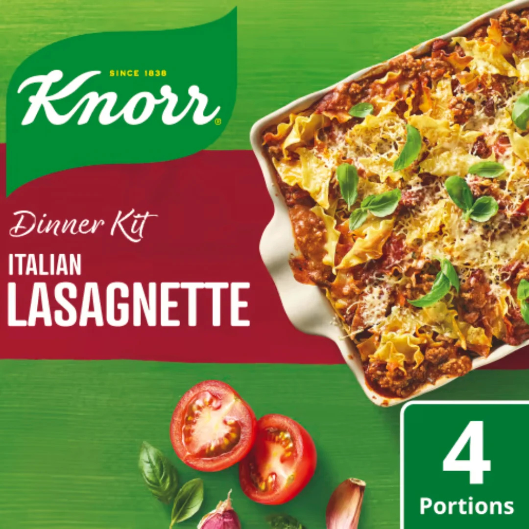 Knorr Lasagnette Italian Dinnerkit 4port - Lasagnette Meal Kit 270g