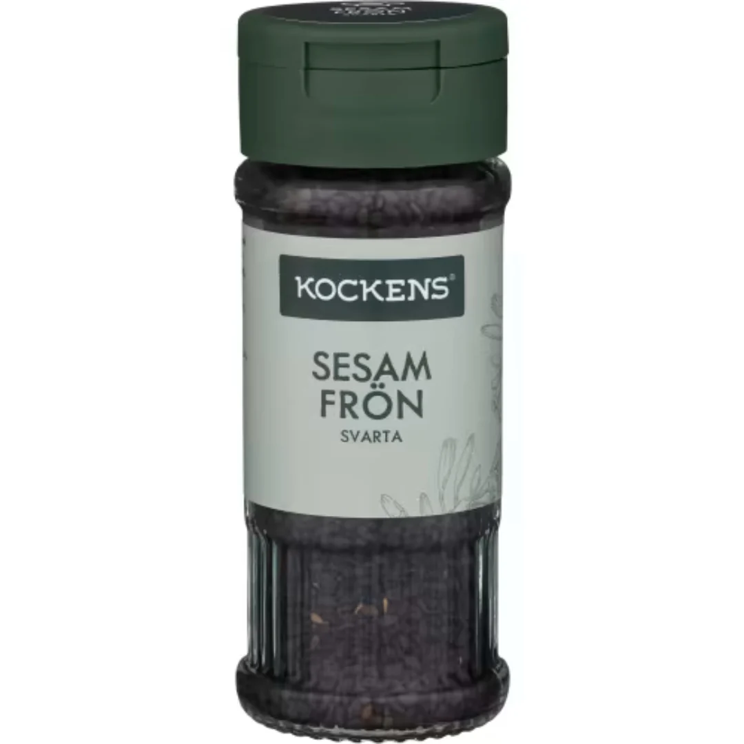 Kockens Sesamfrö Svarta Burk - Sesame Seeds 42g