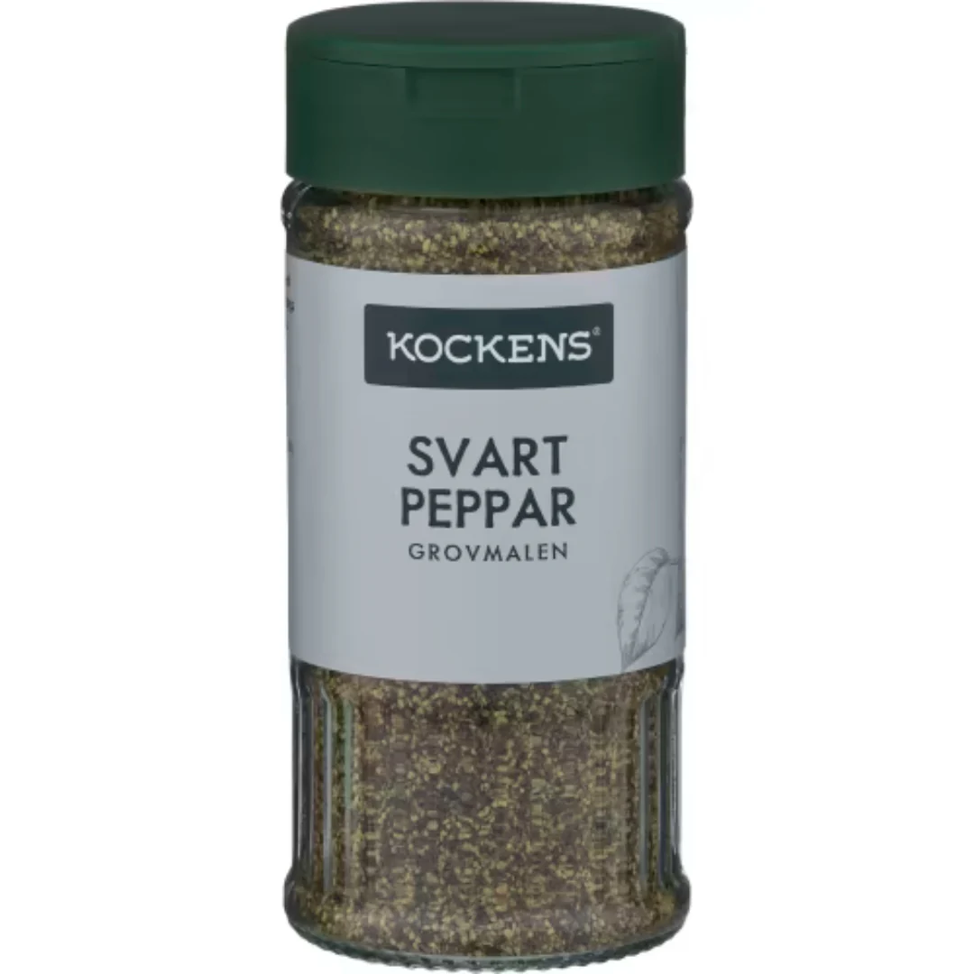Kockens Svartpeppar Grovmalen Burk - Black Pepper 105g