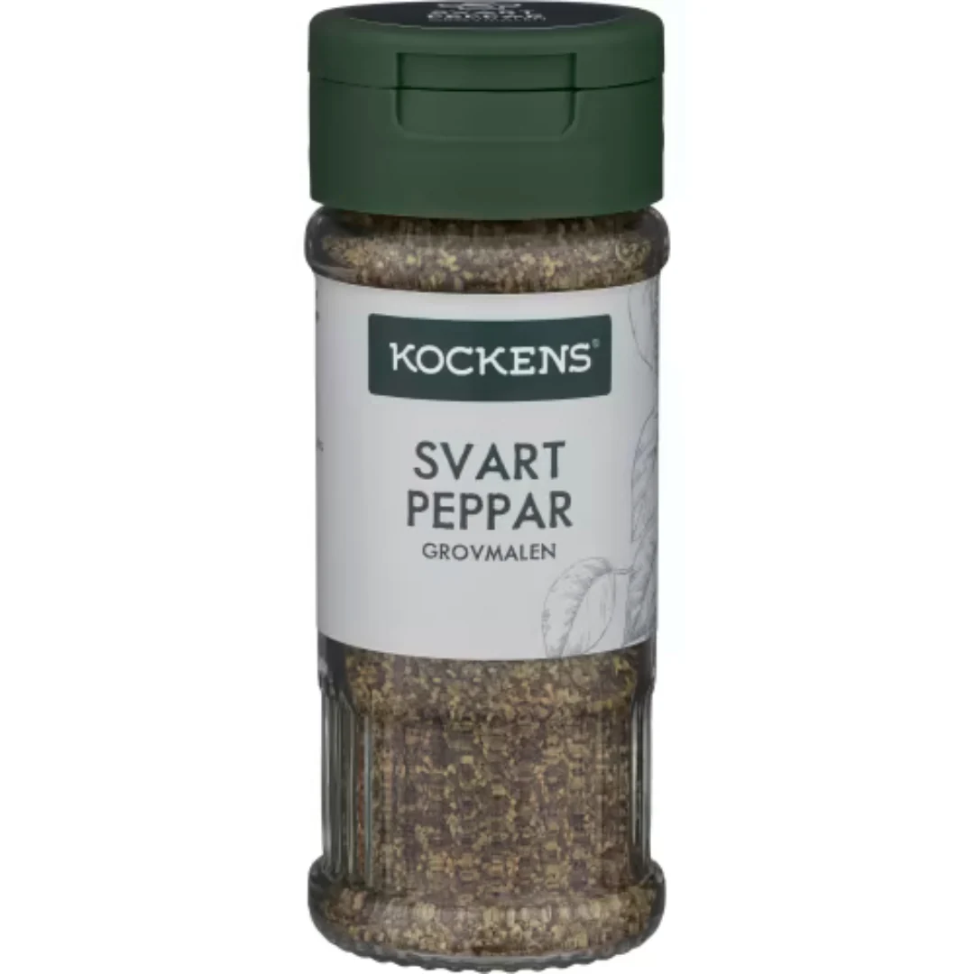 Kockens Svartpeppar Grovmalen Burk - Black Pepper 41g