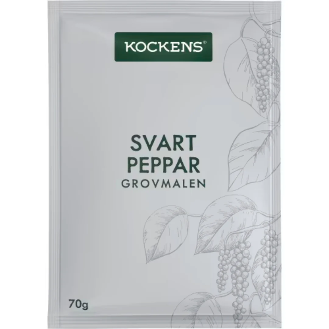 Kockens Svartpeppar Grovmalen PÄse - Black Pepper 70g