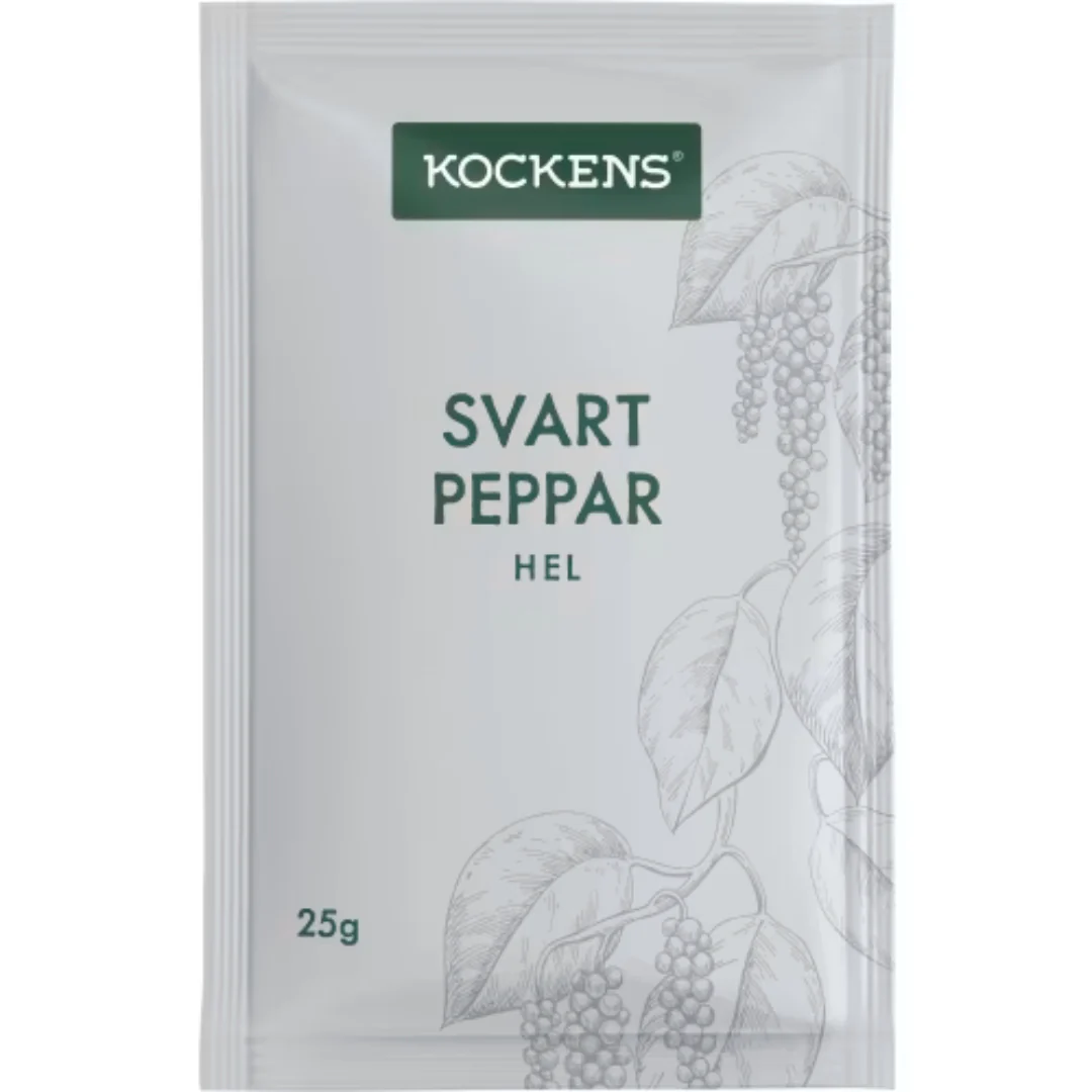 Kockens Svartpeppar Hel PÄse - Black Pepper 25g