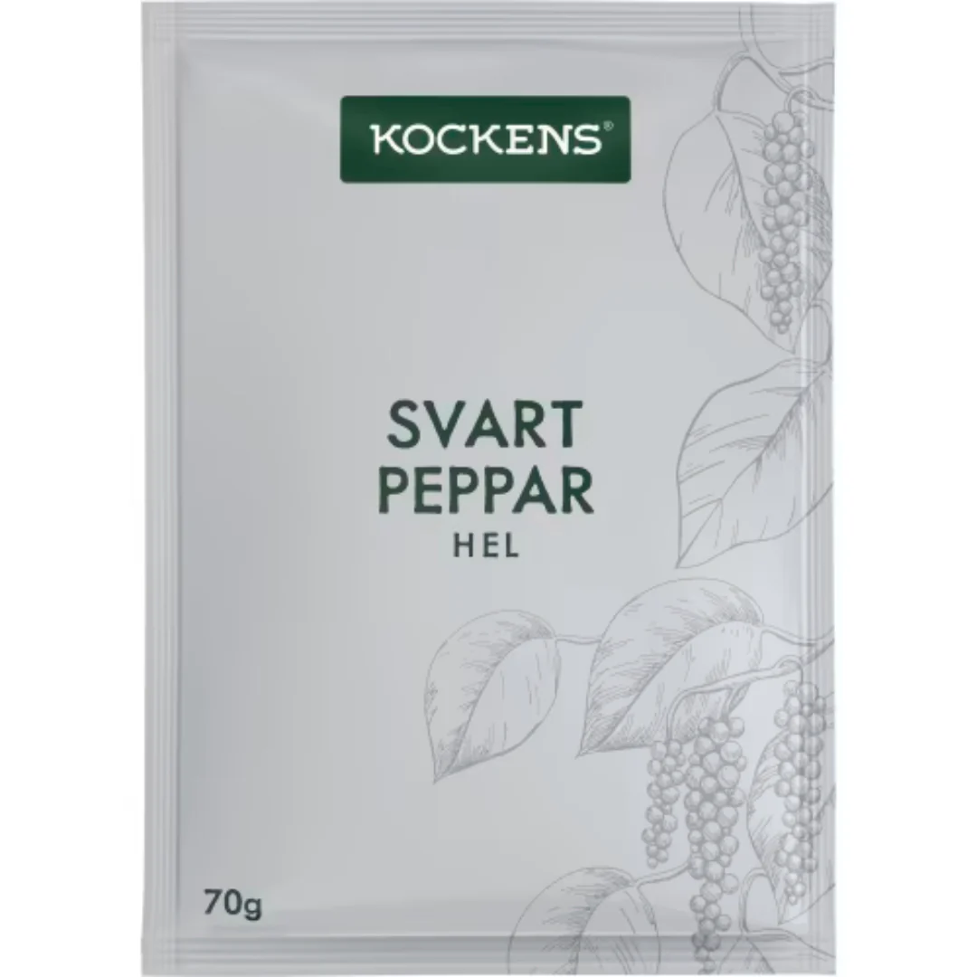 Kockens Svartpeppar Hel PÄse - Black Pepper 70g