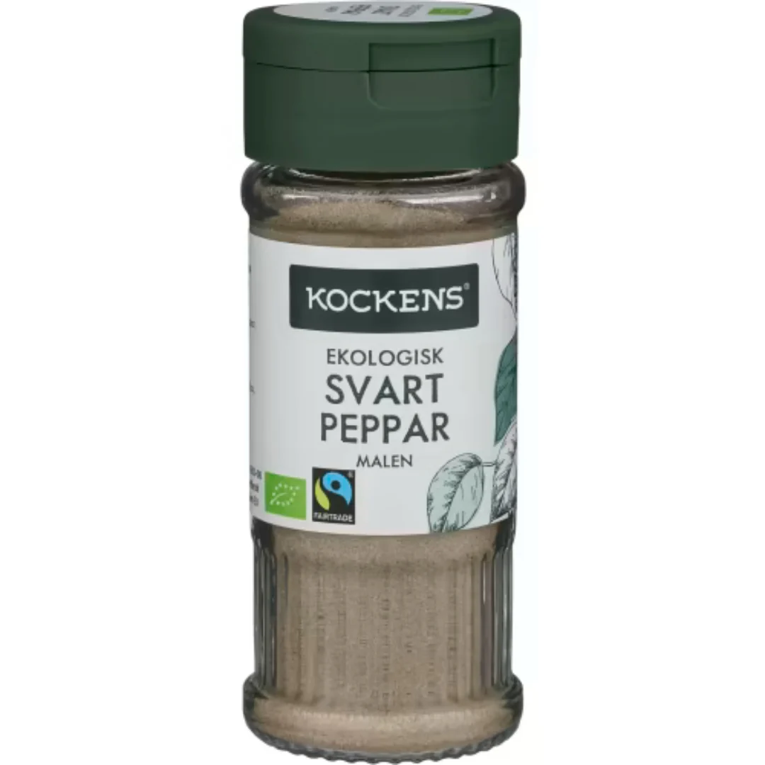 Kockens Svartpeppar Malen Burk - Black Pepper 35g