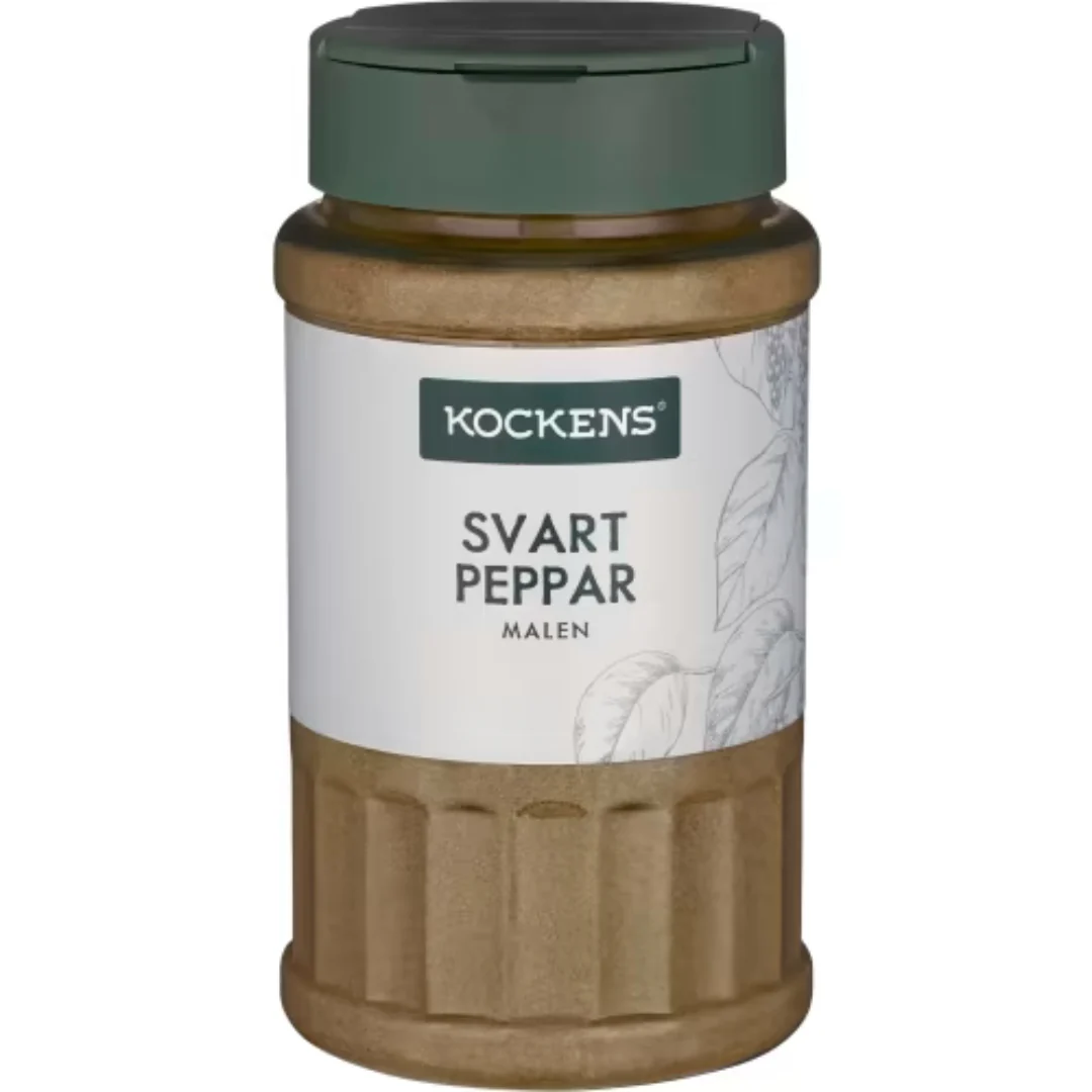 Kockens Svartpeppar Malen Burk - Black Pepper 255g