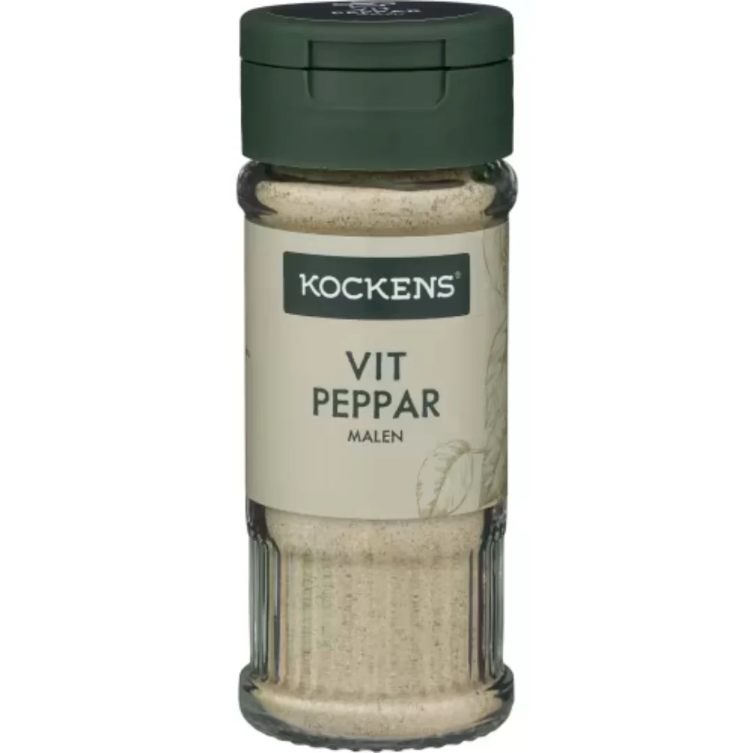 Kockens Vitpeppar Malen Burk - White Pepper 45g