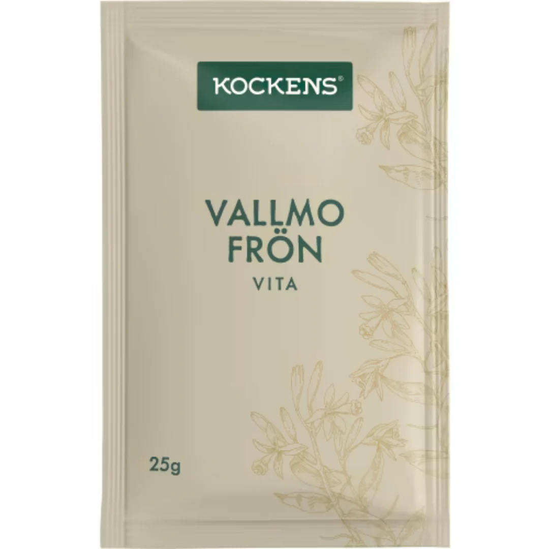 Kockens Vitt Vallmofrö PÄse - Poppy Seeds 25g