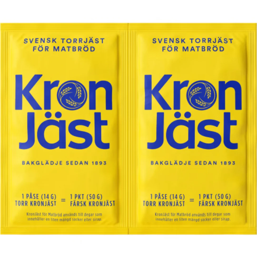 Kronjäst Torrjäst Matbröd - Dried Yeast 2x14g