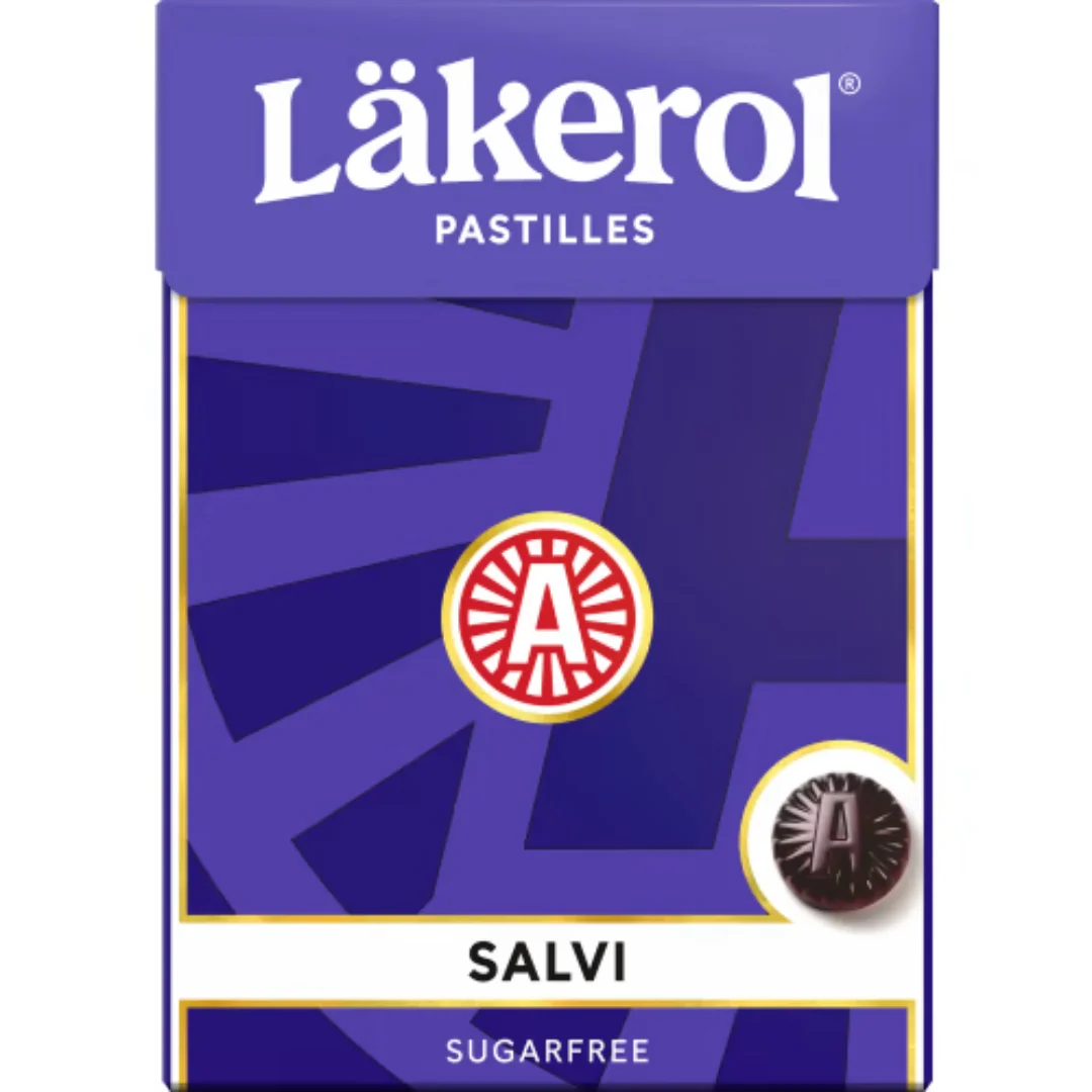 Läkerol Salvi – Salty Liquorice & Viola Pastilles 75g