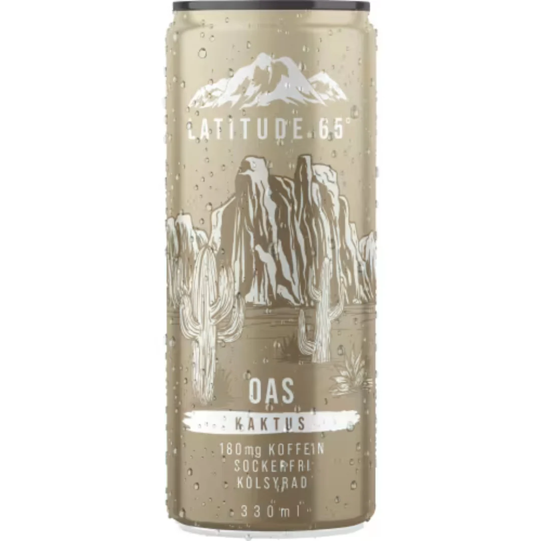 Latitude 65 Oas Kaktus Energidryck Burk - Cactus Energy Drink 33cl