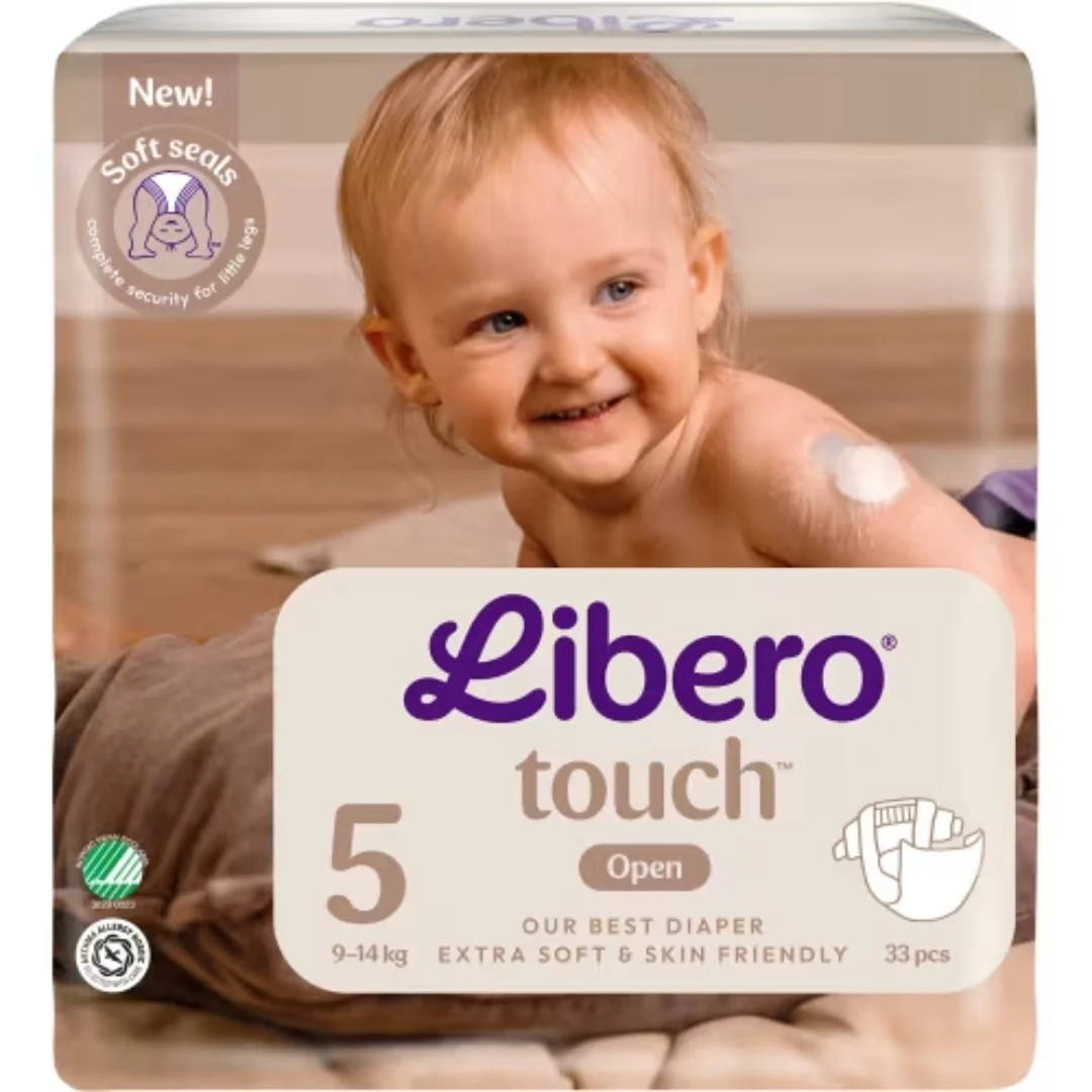 Libero Touch 5 9-14kg Öppna Blöjor - Open Diapers 9-14kg 33p