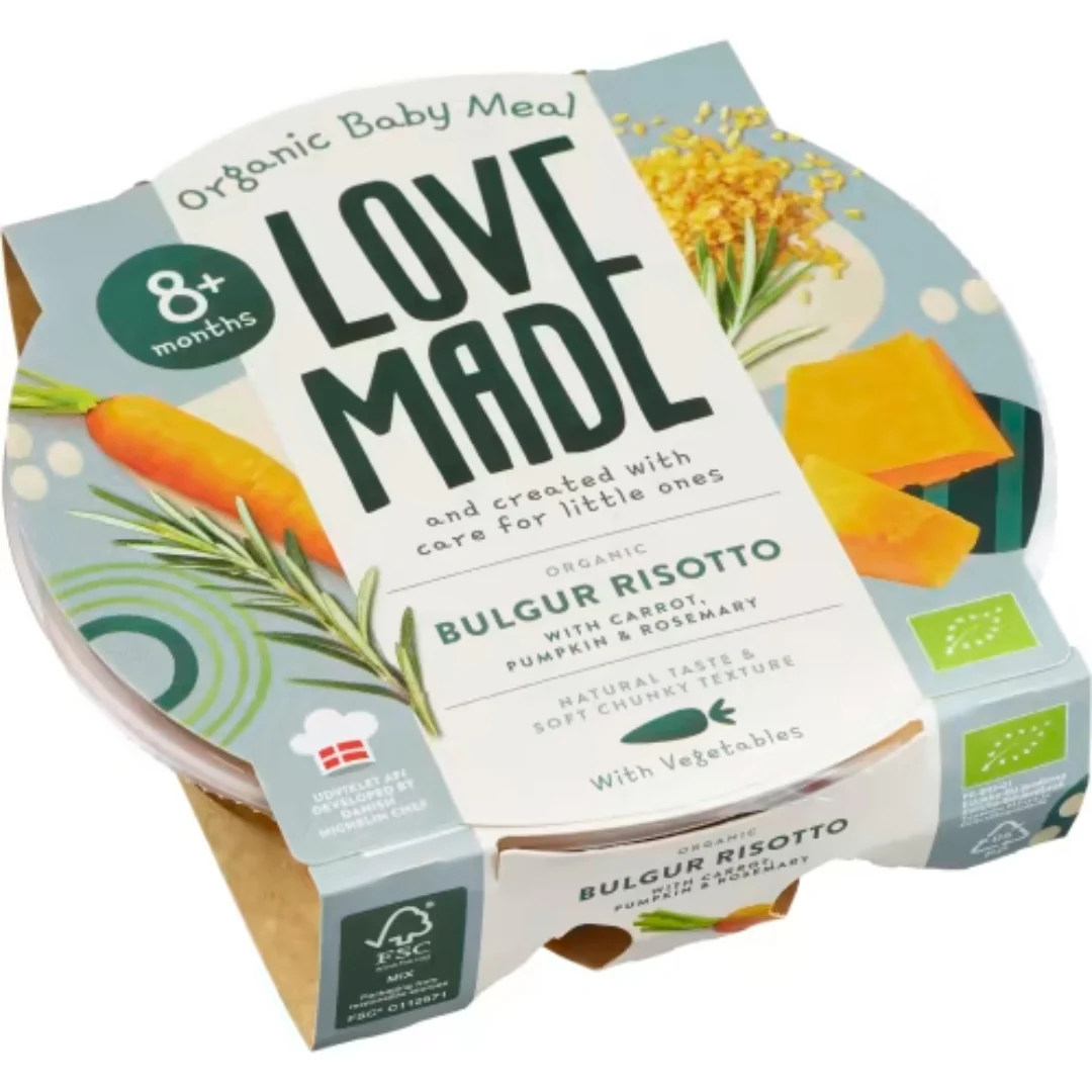 Love Made Bulgur Risotto 8 MÄnader - Risotto made with Bulgur 185g