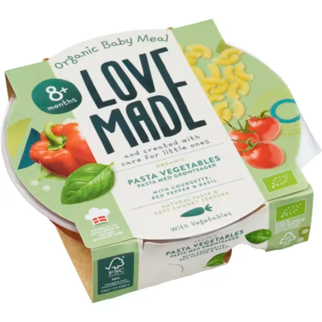 Love Made Vegetables Pasta 8 MÄnader - Vegetable Pasta Dish 185g
