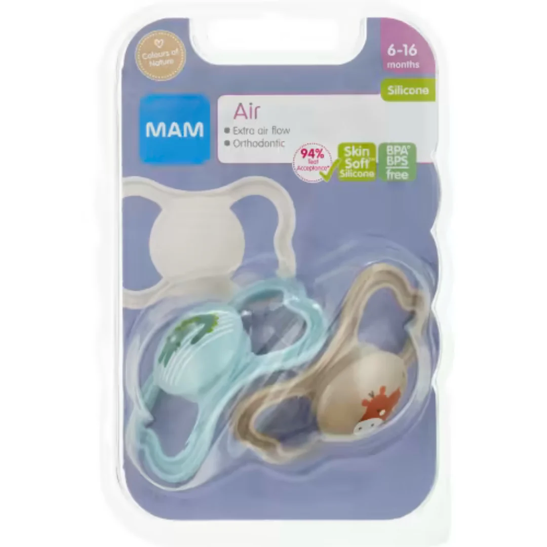 Mam Air Silikon Napp 6-16 Månader - Air Pacifier 2p