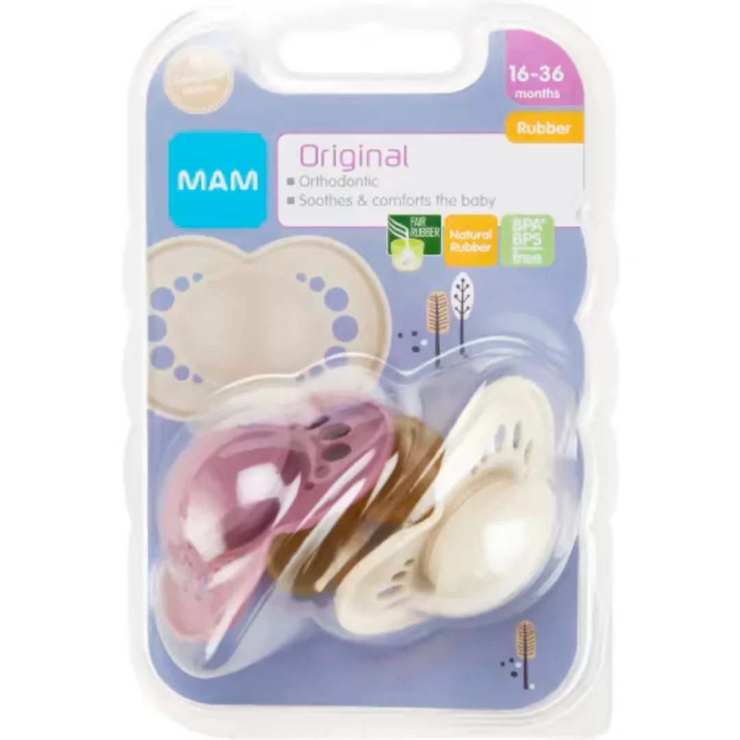Mam Original Latx Napp 16-36 MÄnader - Classic Pacifier 2p