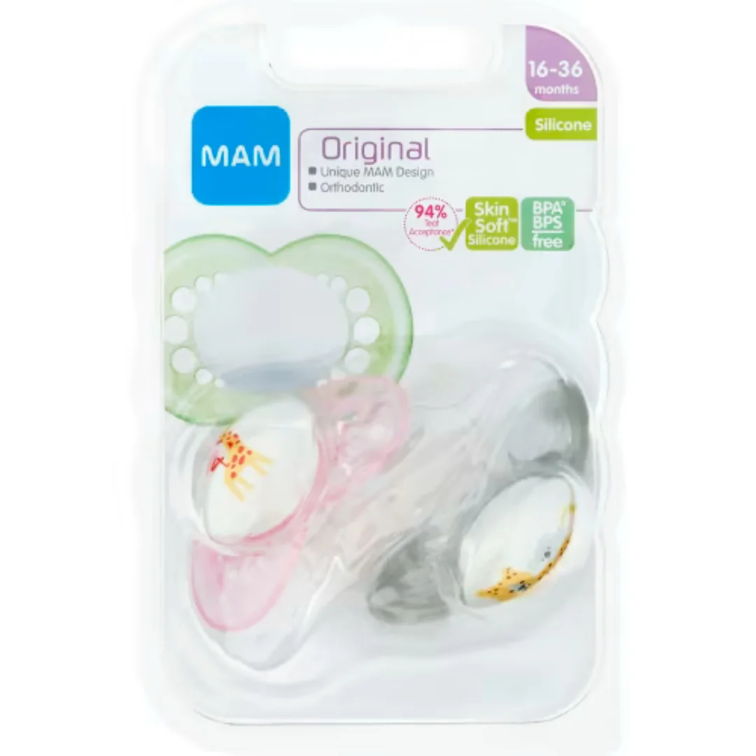 Mam Original Napp Silikon 16-36 MÄnader - Classic Pacifier 2p