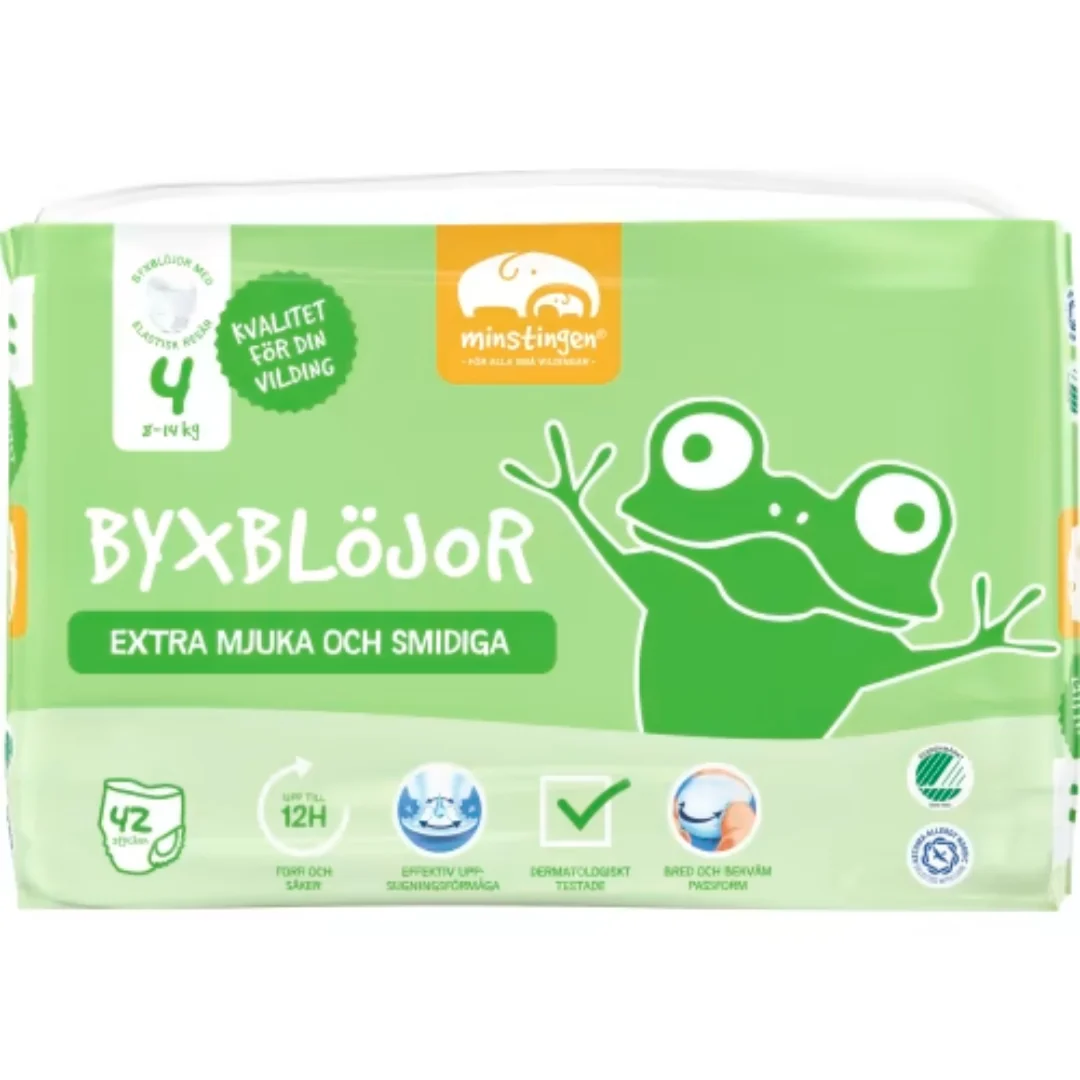 Minstingen Byxblöjor 4 8-14kg - Pant Diapers 8-14kg 42p