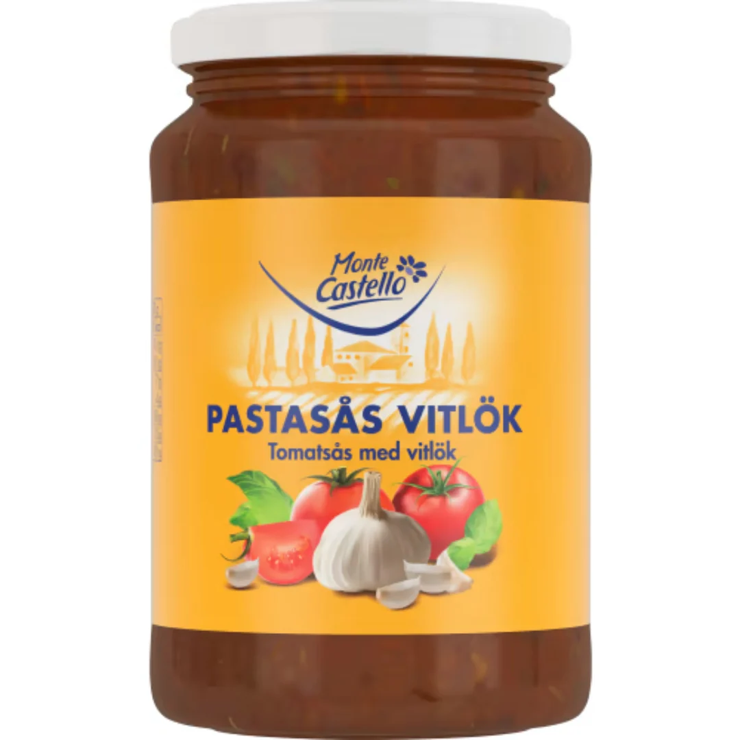 Monte Castello PastasÄs Tomat/vitlök - Pasta Sauce with Tomato and Garlic 480g