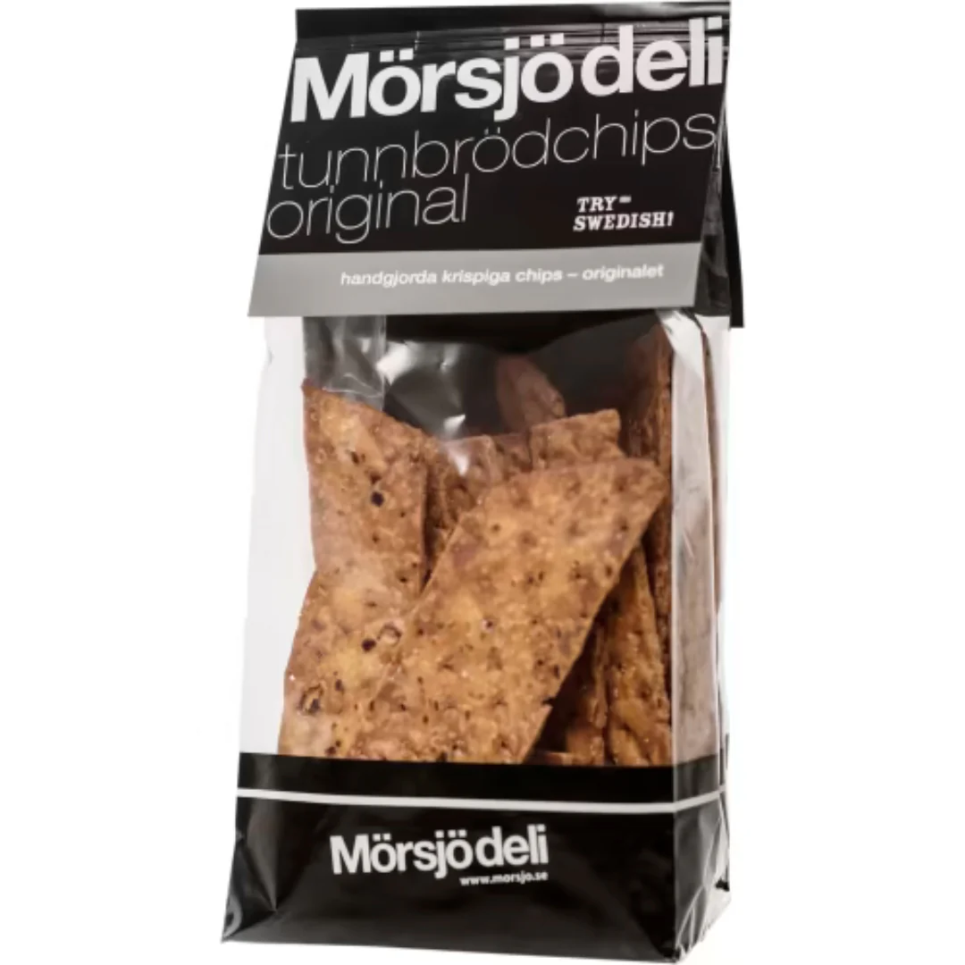 Morsjo Deli Original Tunnbrödchips - Handmade Flatbread Chips 200g