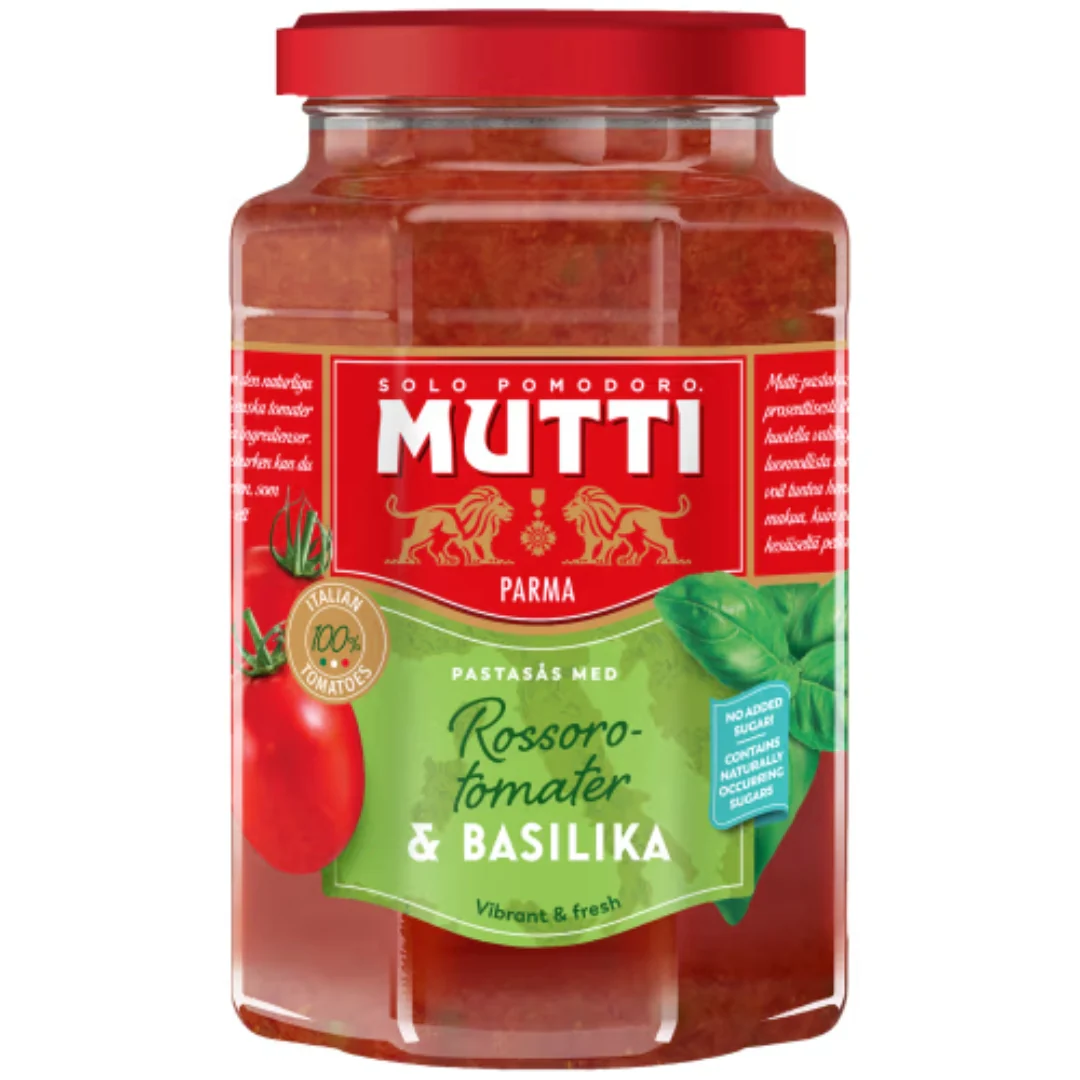 Mutti Rossorotomater & Basikila PastasÄs - Pasta Sauce 400g