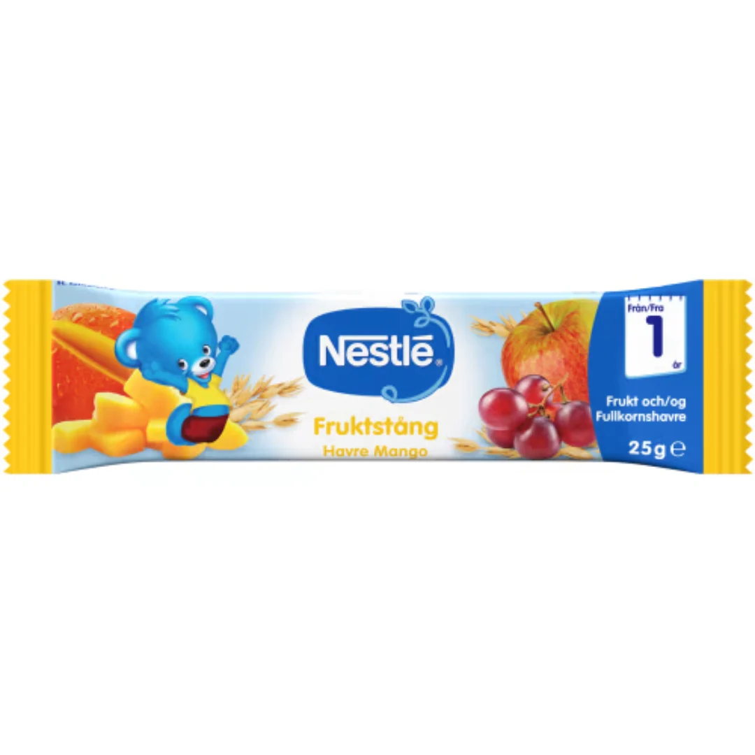 Nestlé FruktstÄng Havre Mango 12 MÄnader - Junior Fruit Bar with Oats & Mango 25g