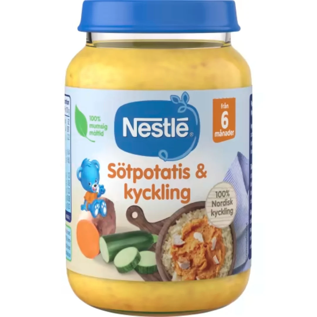 Nestlé Sötpotatis & Kyckling 6 MÄnader - Sweet Potato & Chicken 190g