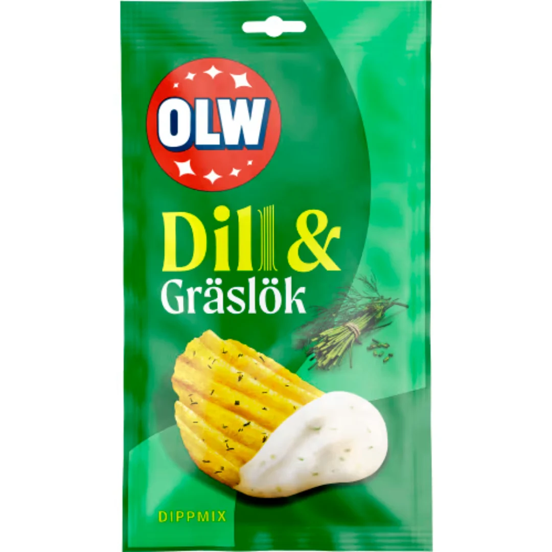 OLW Dippmix Dill & Gräslök - Dip Mix with Dill & Chives flavour 24g