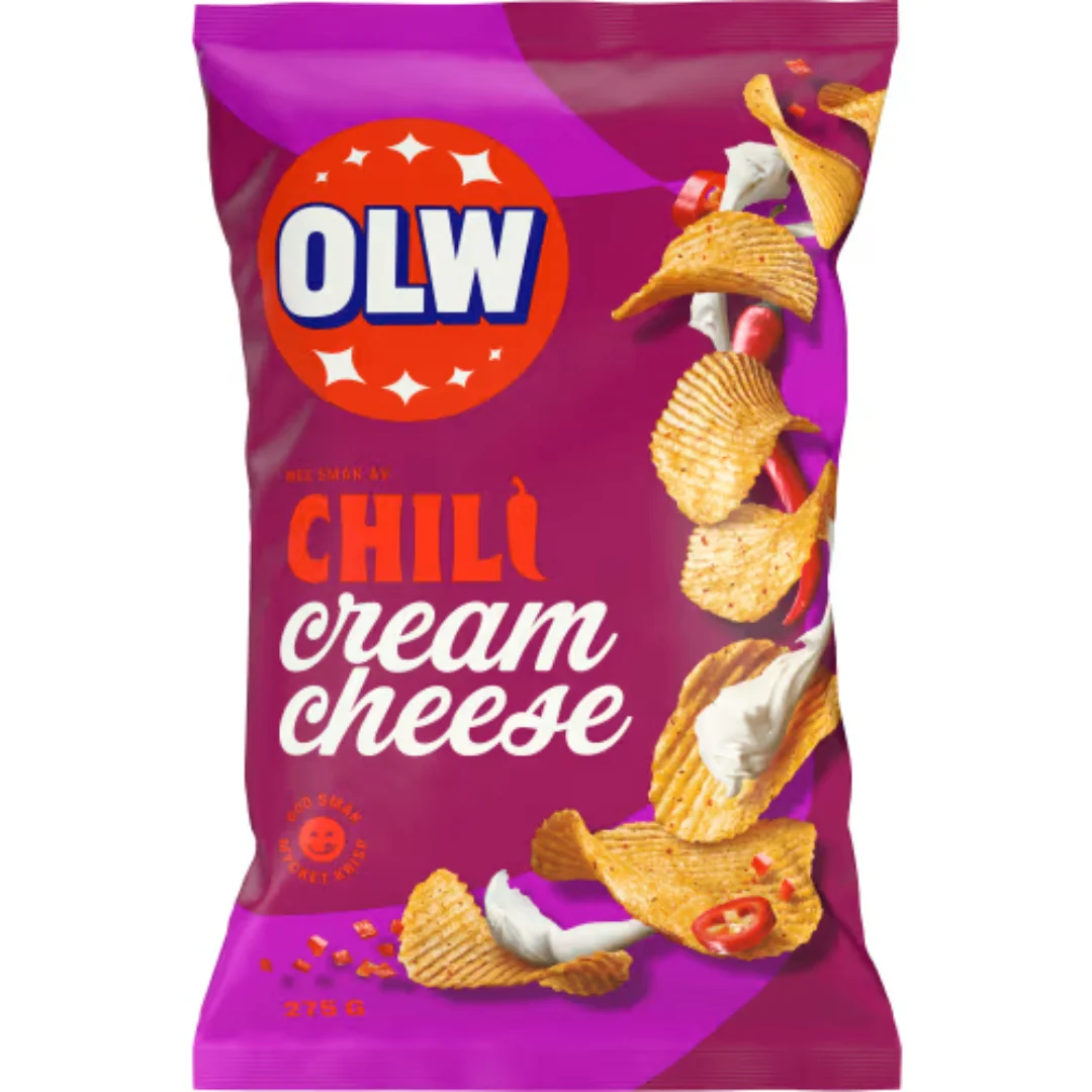 OLW Chili Cream Cheese Chips - Chili Cream Cheese Chips 275g