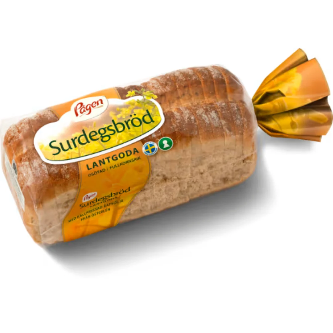 PÄgen Lantgoda Surdegsbröd - Unsweetened Sourdough Bread 650g