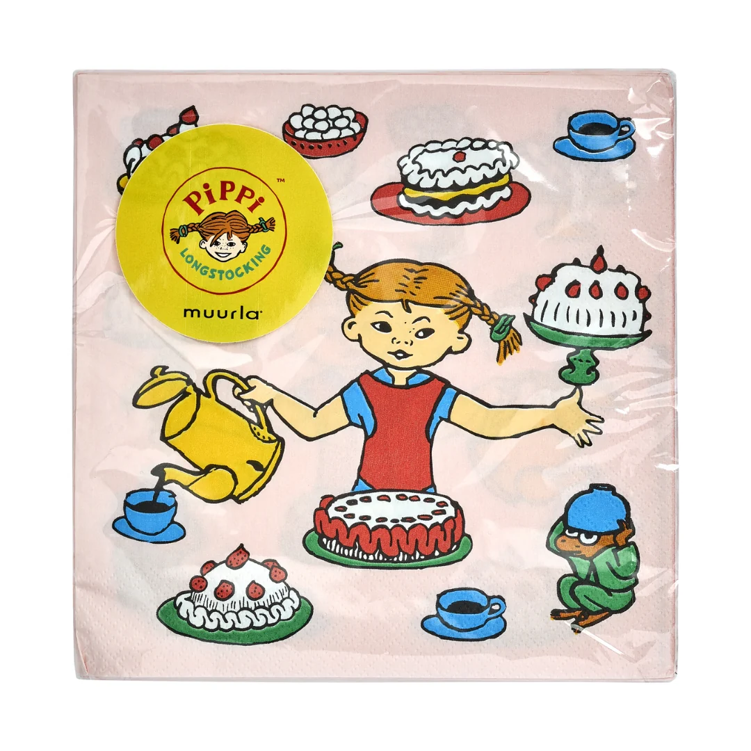 PIPPI Servett Födelsedag 20P 33X33CM - Image 3