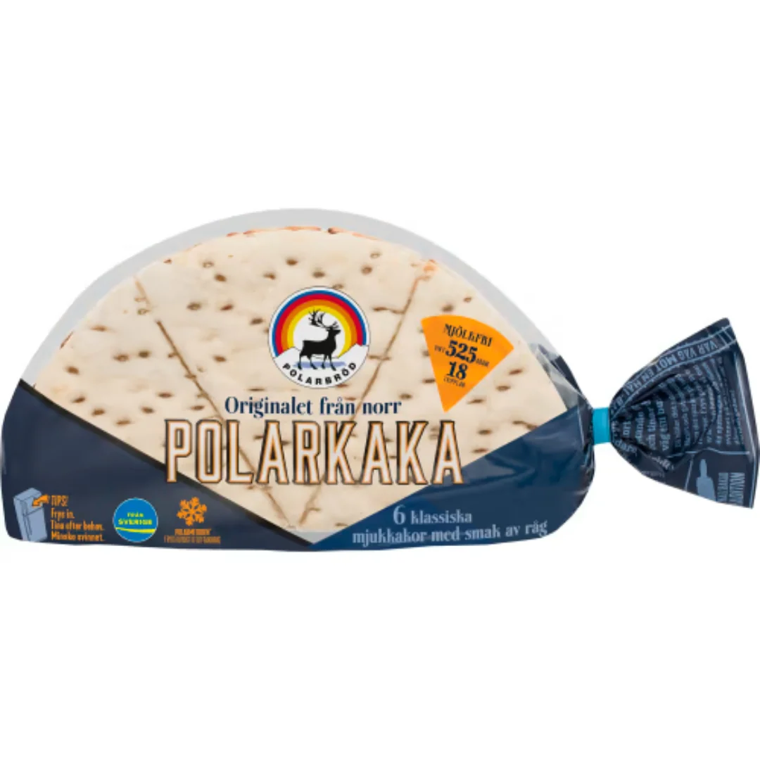 Polarbröd Polarkaka - Soft Rye Cakes 525g