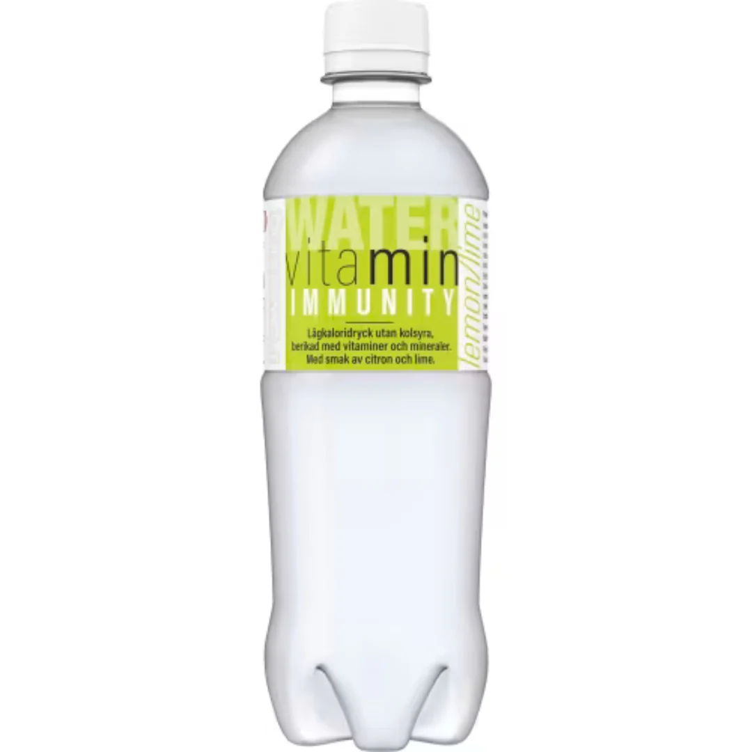 Powerking Citron/lime Vitaminvatten Pet - Low-Calorie Still Drink with Lemon and Lime Flavor 50cl