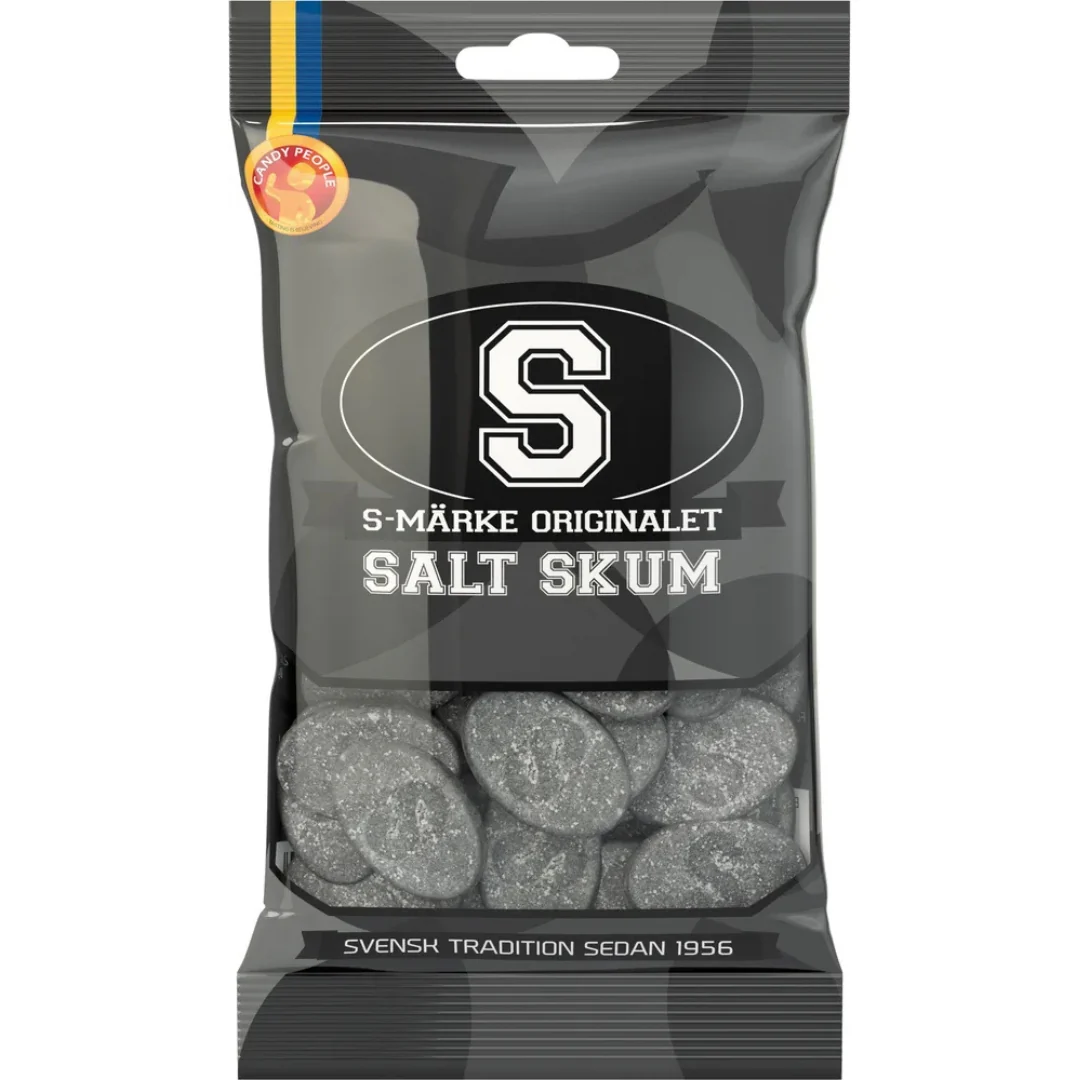 S-Märke Originalet Salt Skum - Salty Foam Candy 80g