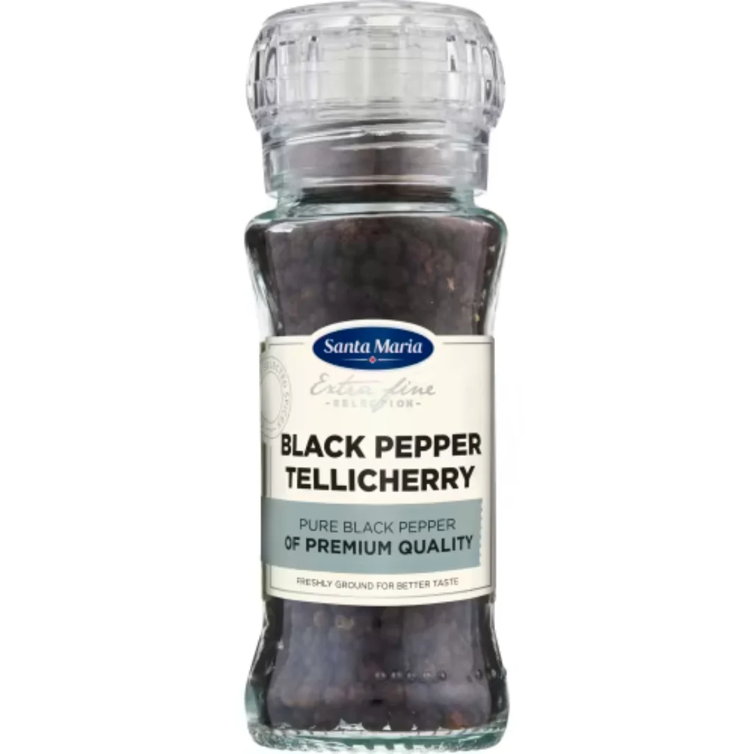 Santa Maria Black Pepper Tellicherry Kvarn - Tellicherry Black Pepper 70g