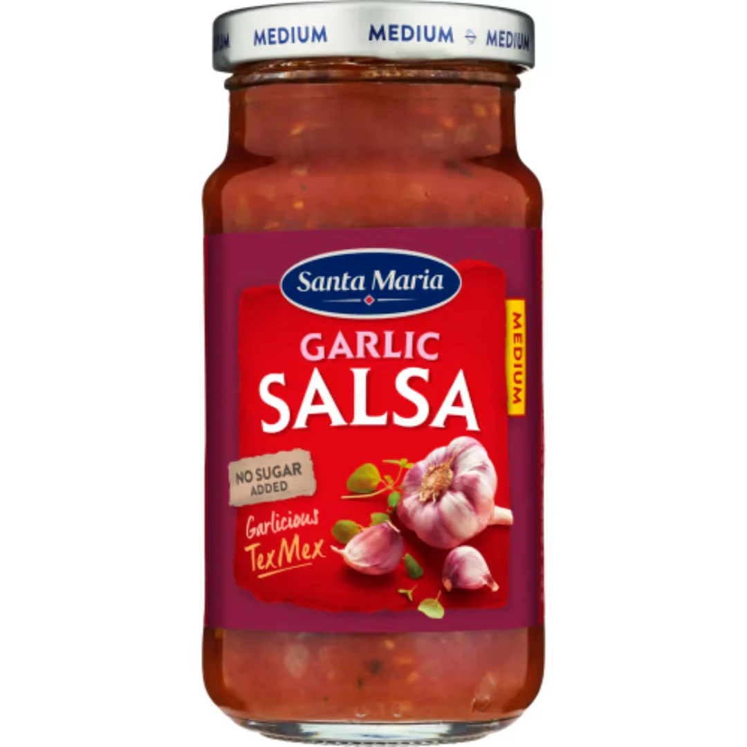 Santa Maria Garlic Salsa Medium - Garlic Salsa Medium 230g