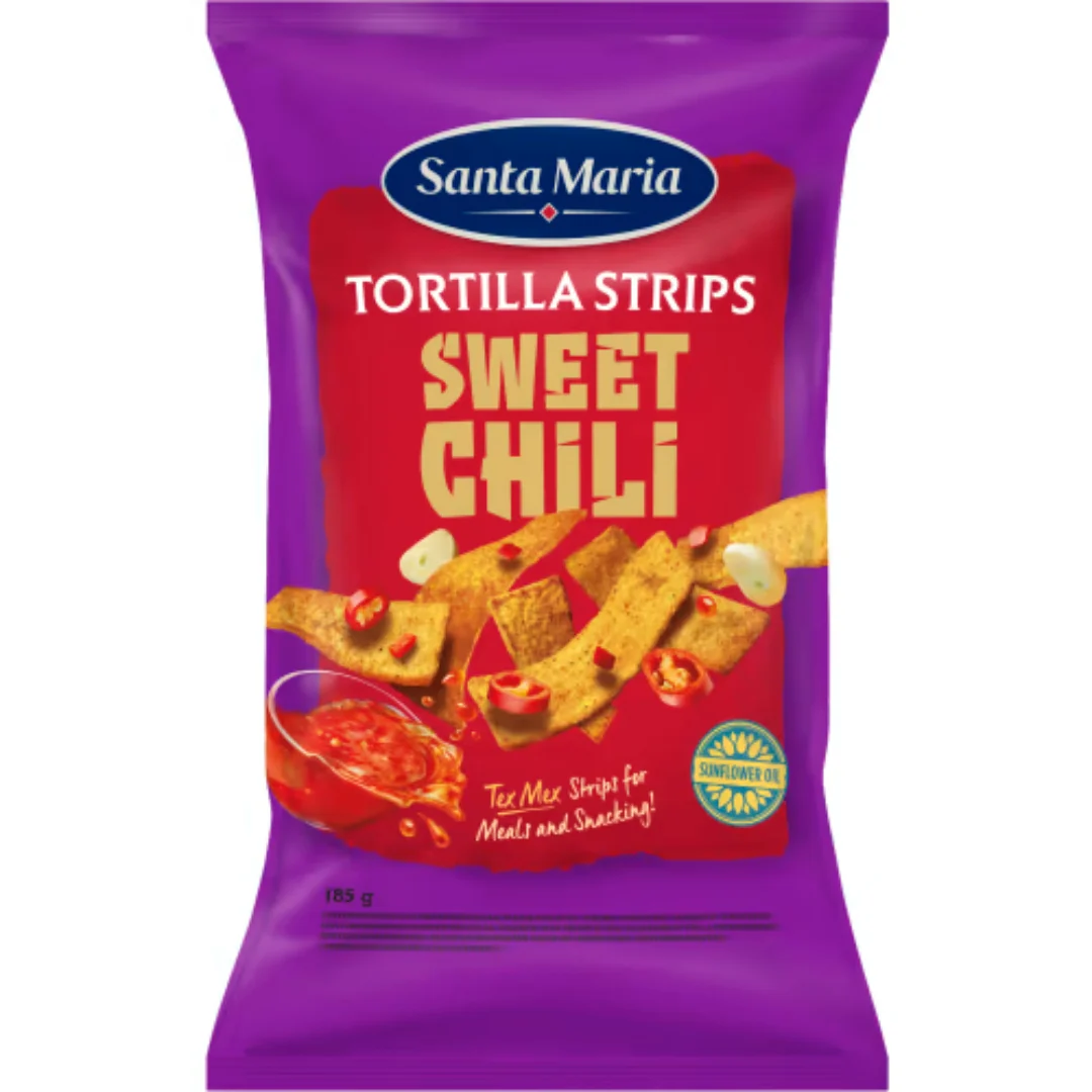 Santa Maria Sweet Chili Tortilla Strips - Tortilla Strips Sweet Chili 185g