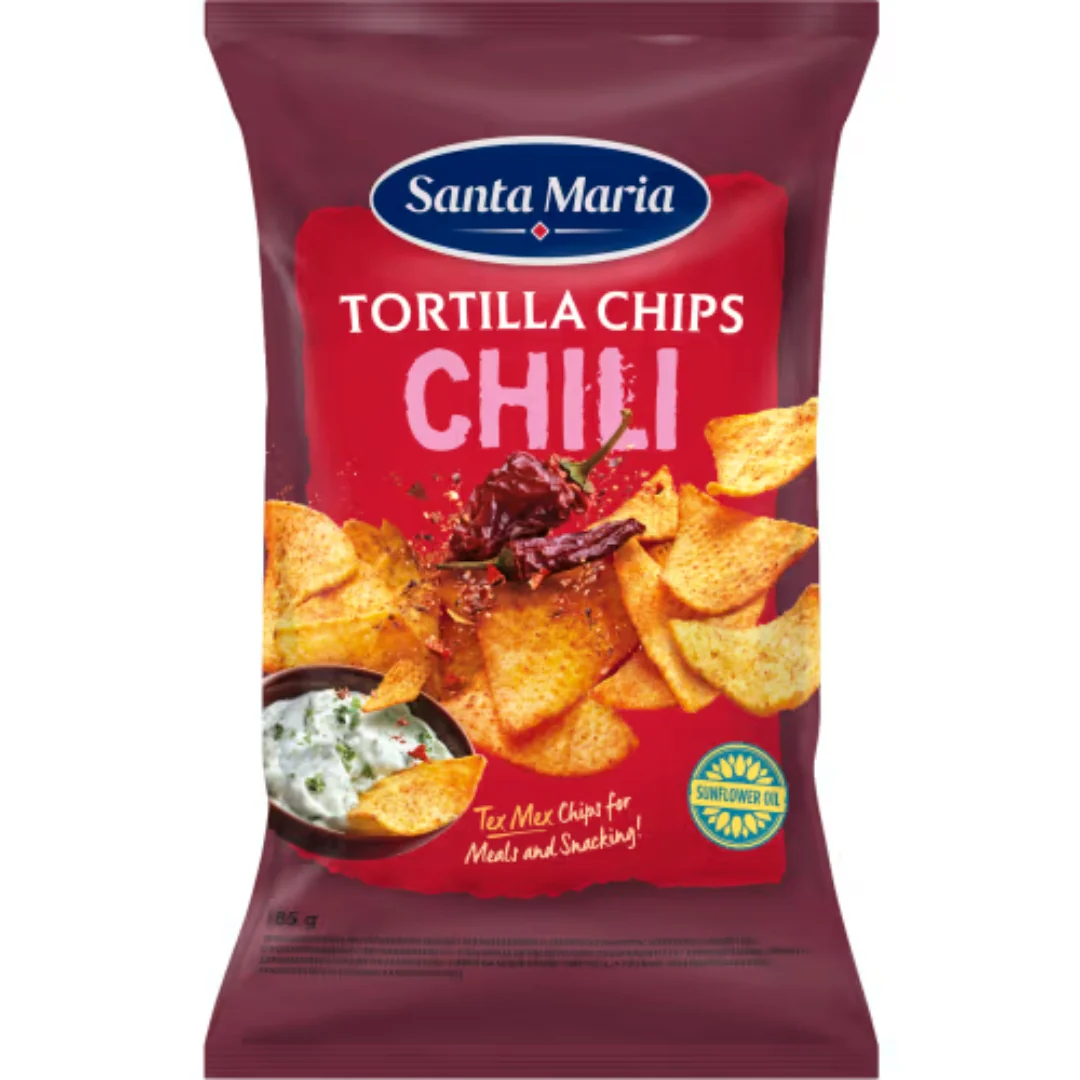 Santa Maria Tortilla Chips Chili - Tortilla Chips Chili 185g