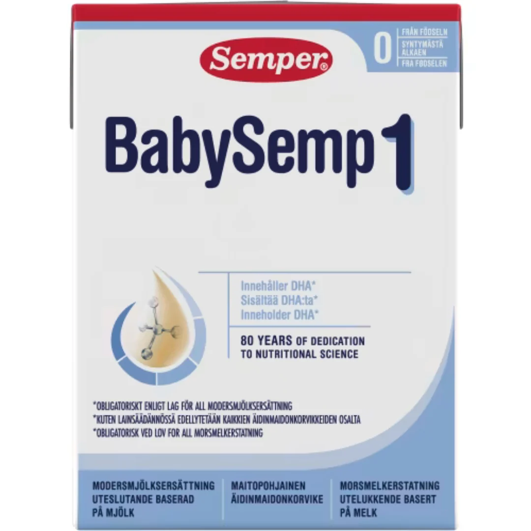 Semper Baby Semp 1 Modersmjölksers FrÄn 0 MÄnader - Ready-to-Drink Infant Formula with DHA 200ml