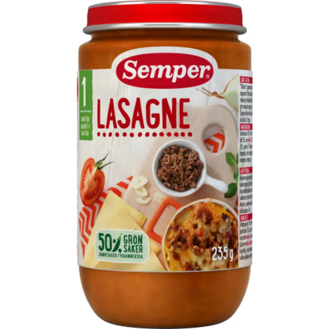Semper Lasagne 12 MÄnader - Lasagne 235g