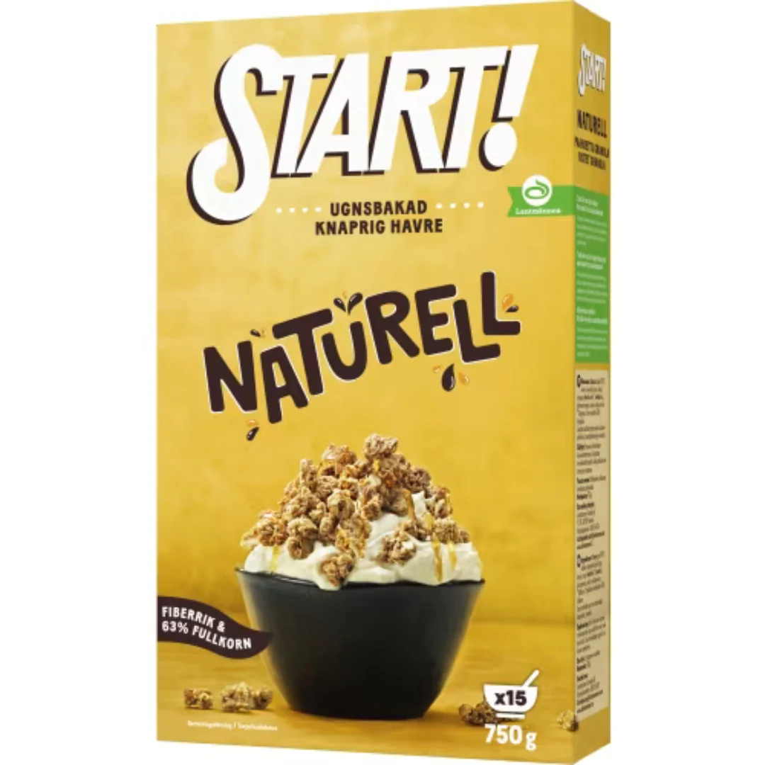 Start! Start Naturell Granola MĂĽsli - Natural Granola 750g