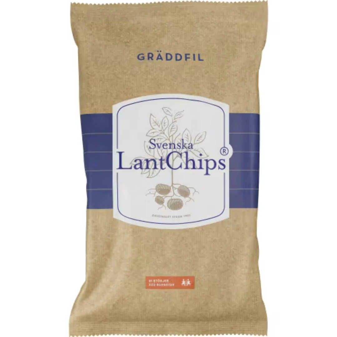 Svenska Lant Chips Gräddfil - Chips with Sour Cream flavour 200g