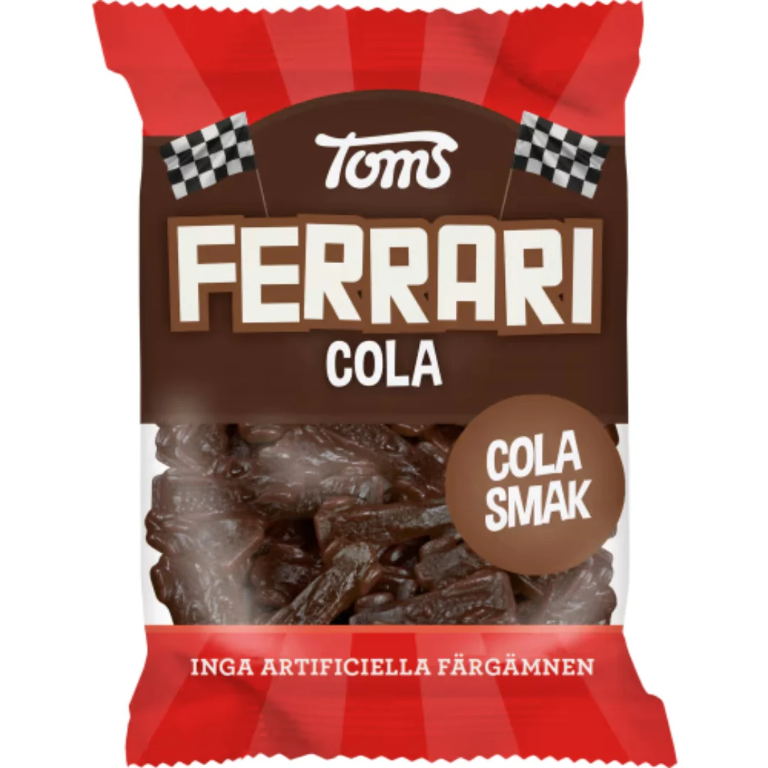Toms Ferrari Cola PÄse - Gummy Candies with a Cola Flavor 120g