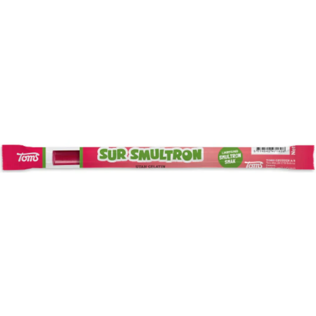 Toms Pingvinstång Sur Smultron - Sour Wild Strawberry stick 27g