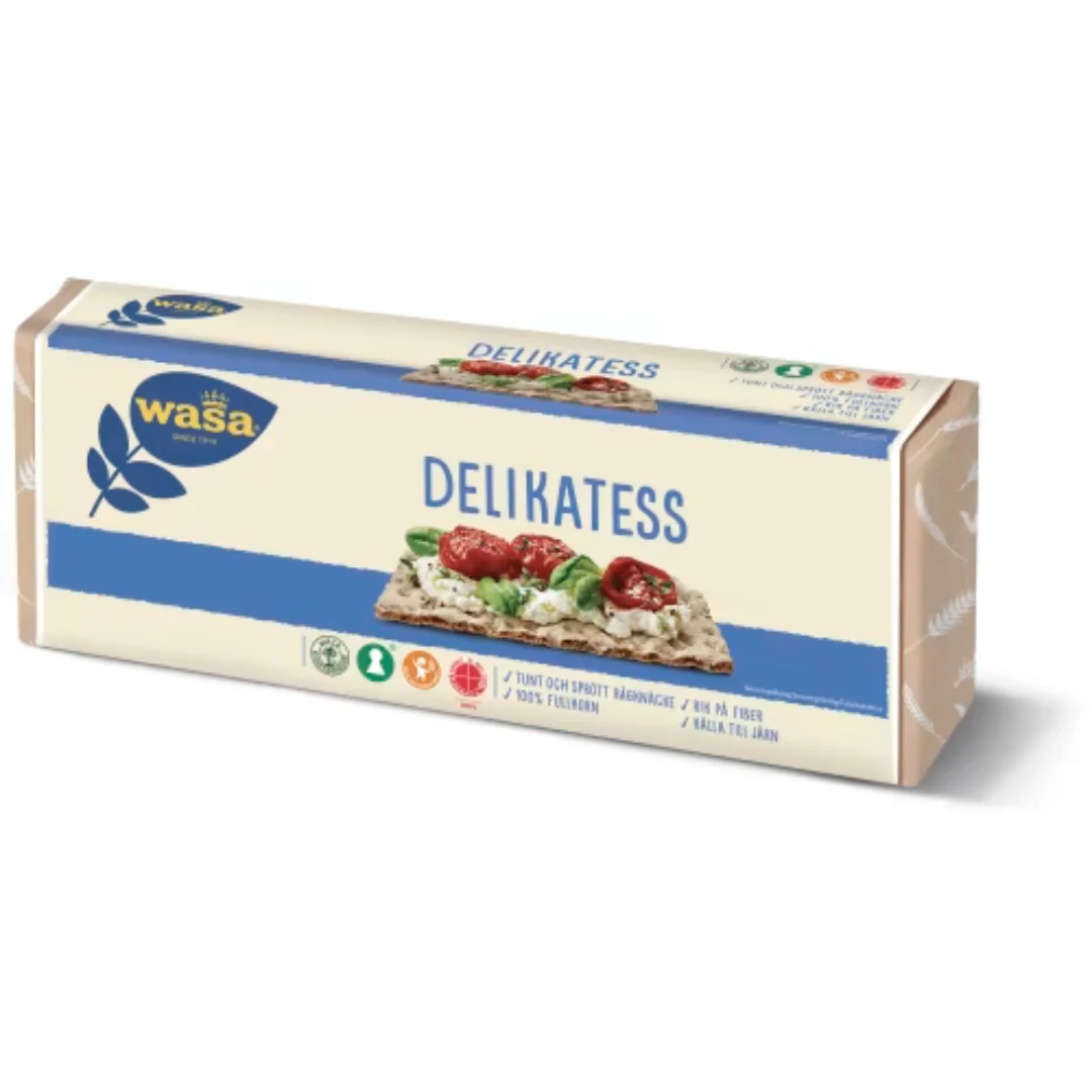 Wasa Delikatess - Thin and Crispy Rye Crispbread 540g