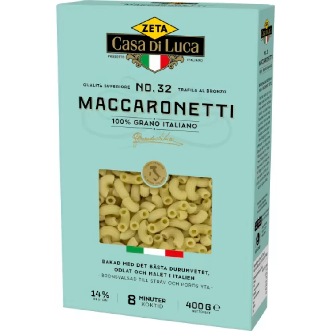 Zeta Maccaronetti Pasta - Maccaronetti Pasta 400g