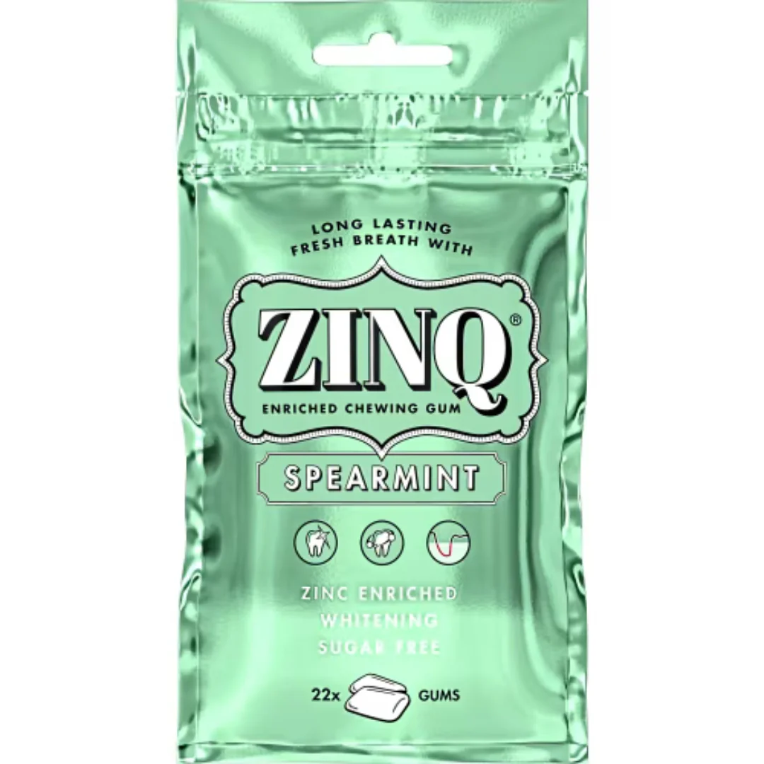ZINQ Spearmint Tuggummi - Spearmint Chewing Gum with Zinc 31.5g